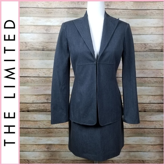 The Limited Dresses & Skirts - The Limited Gray Blazer & Skirt Suit